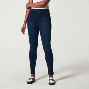 NWT Spanx Cropped High Rise Jean-ish Leggings Twilight Blue Rinse 3X